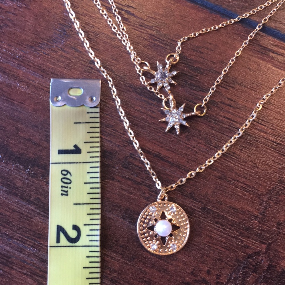 Multiple Layers stars Necklace coin jewelry - Picture 4 of 5